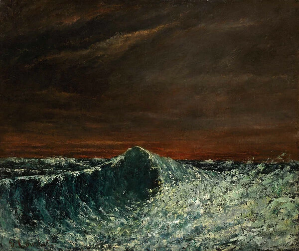 The Wave, 1872-1873. Creator: Courbet, Gustave (1819-1877)