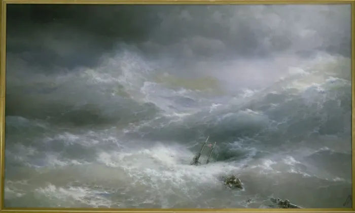 Framed Print : The Wave, 1889 Framed Print : The Wave, 1889