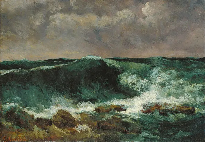 Framed Print : The Wave. Artist: Courbet, Gustave (1819-1877) Framed Print : The Wave. Artist: Courbet, Gustave (1819-1877)