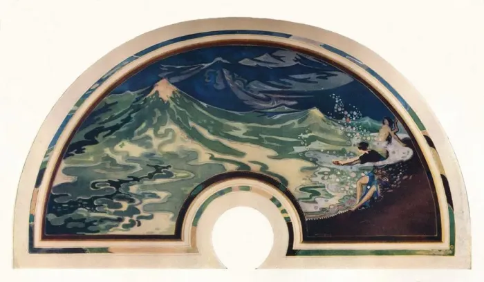 Framed Print : The Wave, c1914. Artist: George Sheringham Framed Print : The Wave, c1914. Artist: George Sheringham