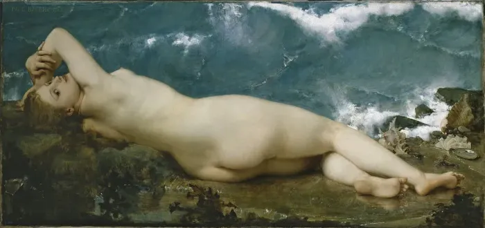 Framed Print : The Wave and the Pearl. Artist: Baudry, Paul Jacques Aime (1828-1886) Framed Print : The Wave and the Pearl. Artist: Baudry, Paul Jacques Aime (1828-1886)