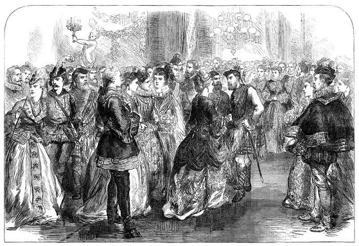 Framed Print : The Waverley Ball at Willis's Rooms, 1871. Creator: Unknown Framed Print : The Waverley Ball at Willis's Rooms, 1871. Creator: Unknown