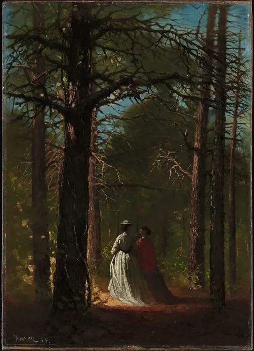 Framed Print : Waverly Oaks, 1864. Creator: Winslow Homer Framed Print : Waverly Oaks, 1864. Creator: Winslow Homer