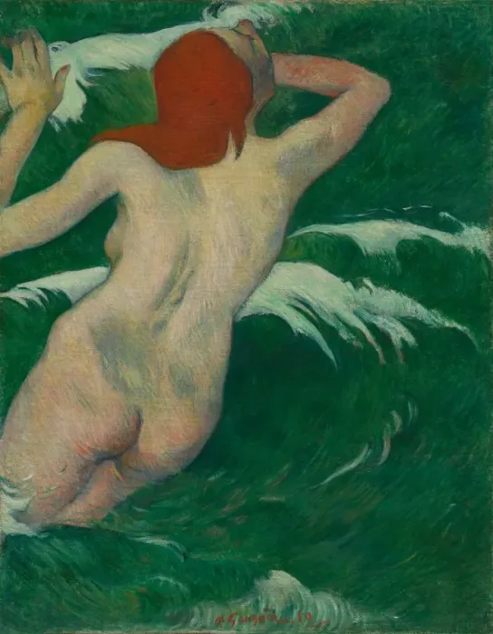 Framed Print : In the Waves (Dans les Vagues), 1889. Creator: Paul Gauguin (French, 1848-1903) Framed Print : In the Waves (Dans les Vagues), 1889. Creator: Paul Gauguin (French, 1848-1903)