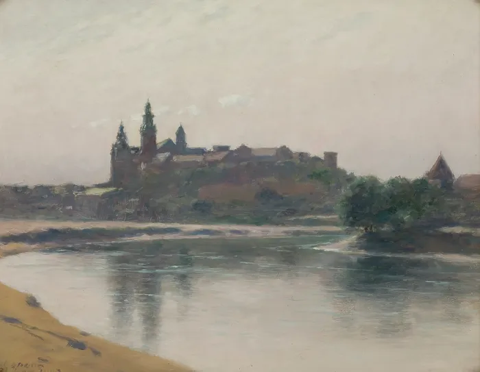 Framed Print : Wawel from the Vistula Side, 1903. Creator: Stanislaw Witkiewicz Framed Print : Wawel from the Vistula Side, 1903. Creator: Stanislaw Witkiewicz
