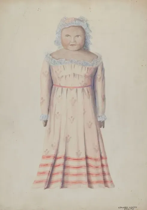 Framed Print : Wax Doll, c. 1936. Creator: Edward L Loper Framed Print : Wax Doll, c. 1936. Creator: Edward L Loper