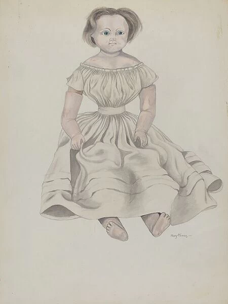 Wax Doll, c. 1936. Creator: Mary E Humes