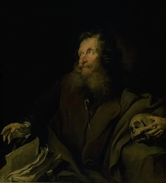 Wax Modeller Simon as St. Jerome, 1665. Creator: Henrich Dittmers