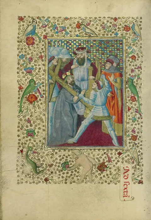 Framed Print : The Way to Calvary; Book of Hours, about 1460. Creator: Unknown Framed Print : The Way to Calvary; Book of Hours, about 1460. Creator: Unknown