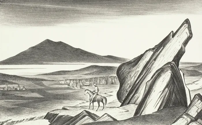 Framed Print : The Way Home, 1946. Creator: Frank Mechau Framed Print : The Way Home, 1946. Creator: Frank Mechau