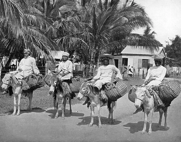 On the way home from market, Jamaica, c1905. Artist: Adolphe Duperly & Son