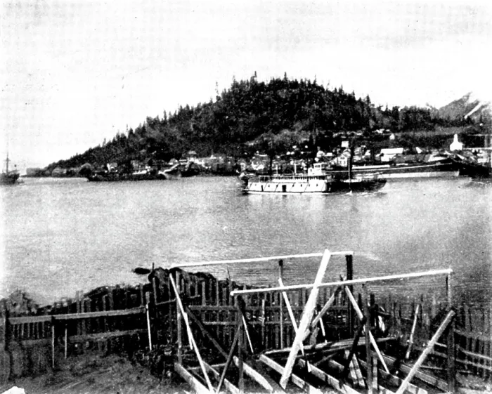 Framed Print : On the Way to Klondike: views of Wrangel, Alaska, and the Stikine-Teslin and Chilcoot Routes, 1898. Creator: Unknown Framed Print : On the Way to Klondike: views of Wrangel, Alaska, and the Stikine-Teslin and Chilcoot Routes, 1898. Creator: Unknown