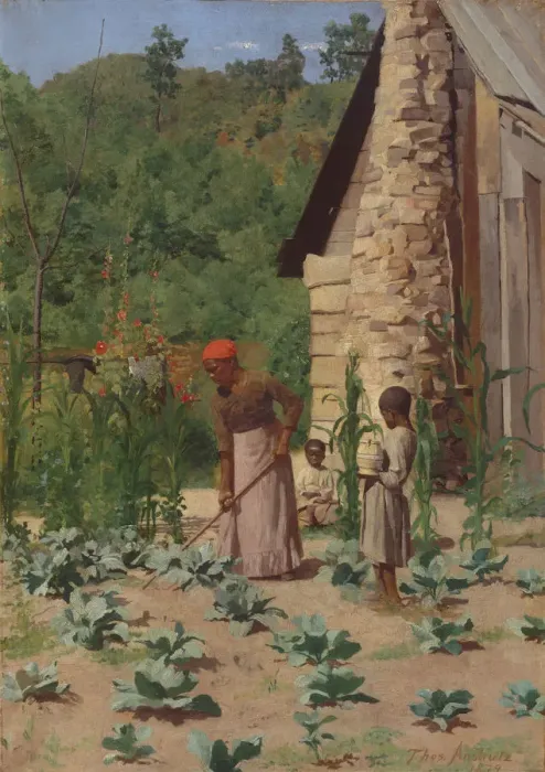 Framed Print : The Way They Live, 1879. Creator: Thomas Pollock Anshutz Framed Print : The Way They Live, 1879. Creator: Thomas Pollock Anshutz