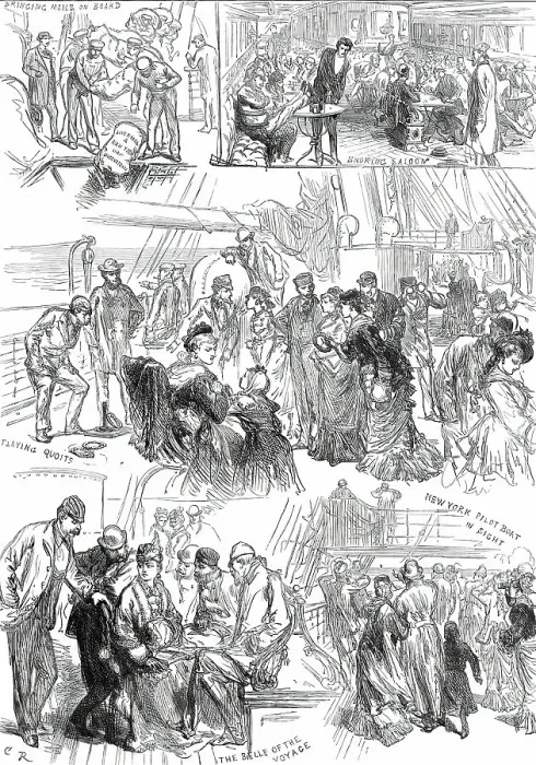 Framed Print : On the Way to the Philadelphia Exhibition, 1876. Creator: C.R Framed Print : On the Way to the Philadelphia Exhibition, 1876. Creator: C.R