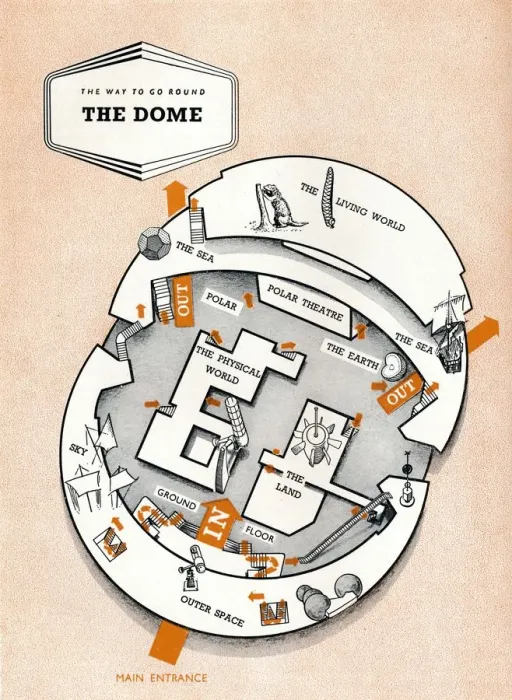 Framed Print : The way to go round The Dome, 1951 Framed Print : The way to go round The Dome, 1951