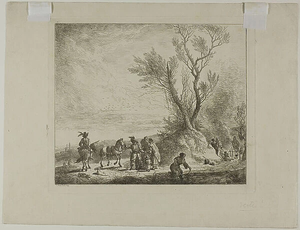 Wayfarer's Camp, 1730. Creator: Christian Wilhelm Ernst Dietrich