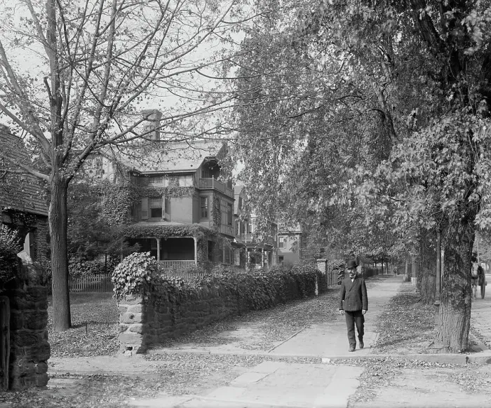 Framed Print : Wayne Ave. Germantown, Philadelphia, Pa. c1908. Creator: Unknown Framed Print : Wayne Ave. Germantown, Philadelphia, Pa. c1908. Creator: Unknown