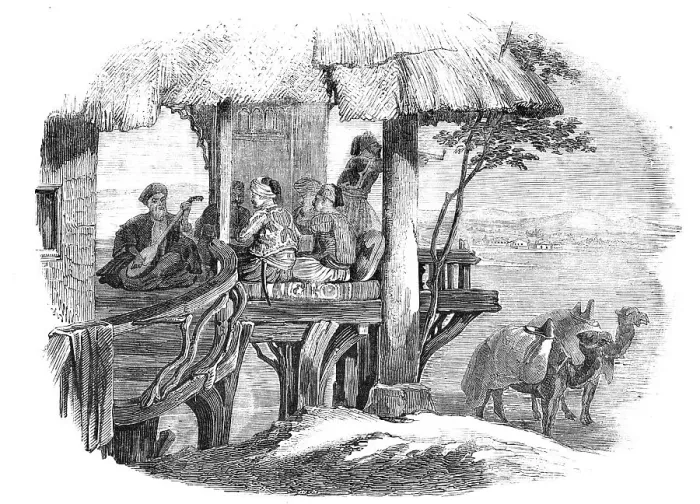 Framed Print : Wayside Cafe, 1857. Creator: Unknown Framed Print : Wayside Cafe, 1857. Creator: Unknown