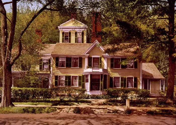 Framed Print : Wayside, the home of Hawthorne, Concord, c1901. Creator: Unknown Framed Print : Wayside, the home of Hawthorne, Concord, c1901. Creator: Unknown