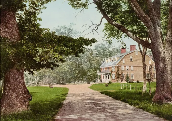 Framed Print : The Wayside Inn, Sudbury, Massachusetts, c1900. Creator: Unknown Framed Print : The Wayside Inn, Sudbury, Massachusetts, c1900. Creator: Unknown