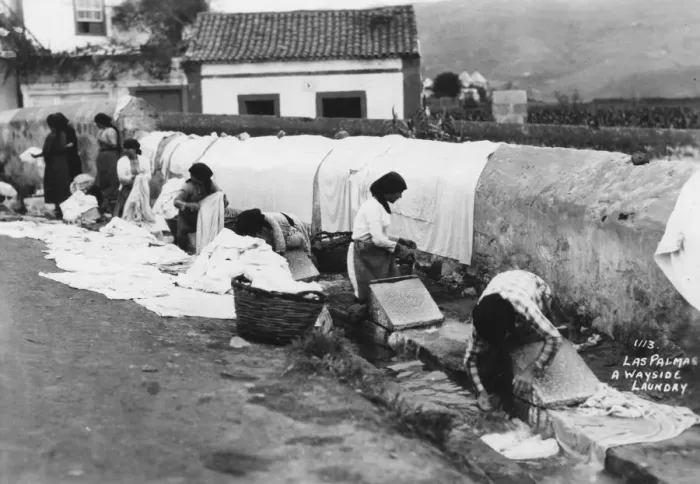 Framed Print : A wayside laundry, Las Palmas, Gran Canaria, Canary Islands, Spain, 20th century Framed Print : A wayside laundry, Las Palmas, Gran Canaria, Canary Islands, Spain, 20th century
