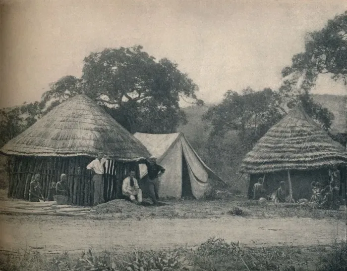Framed Print : Wayside Store in Swaziland, c1900. Creator: Unknown Framed Print : Wayside Store in Swaziland, c1900. Creator: Unknown