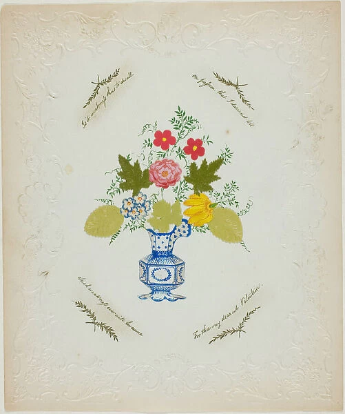 It is Weakness thus to Dwell (Valentine), c. 1850. Creator: George Kershaw