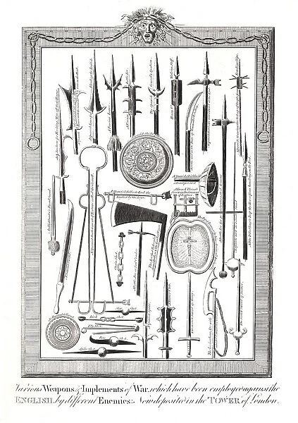 Weapons and Implements of War used against the English by various enemies