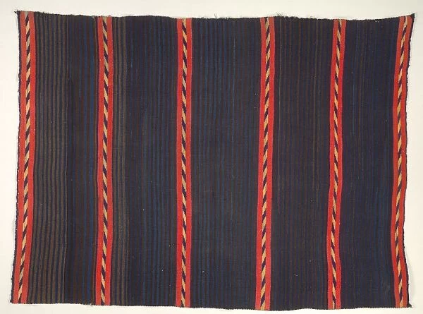 Wearing Blanket with Moki (Moqui) Stripes, 1865-1875. Creator: Unknown