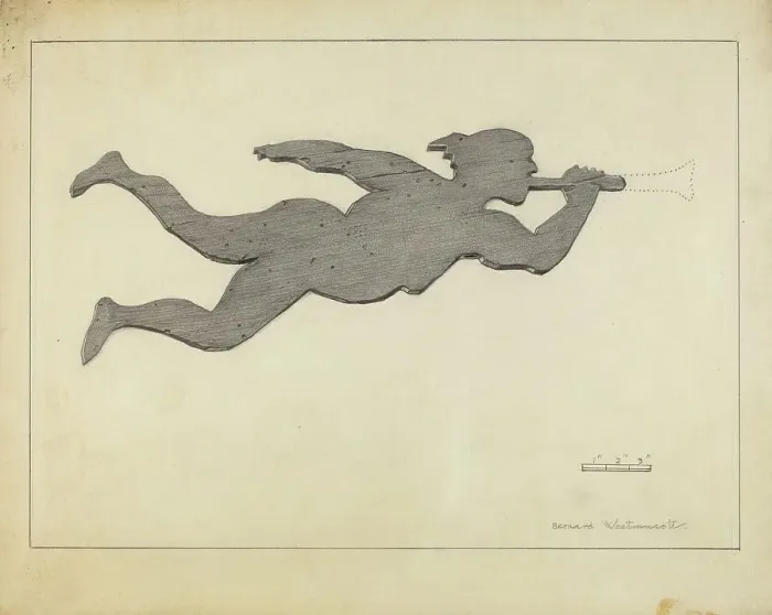Framed Print : Weather Vane, c. 1936. Creator: Bernard Westmacott Framed Print : Weather Vane, c. 1936. Creator: Bernard Westmacott