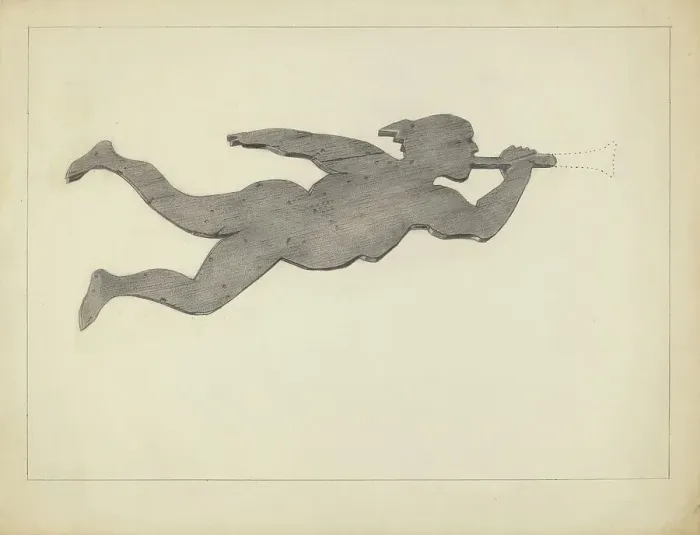 Framed Print : Weather Vane, c. 1937. Creator: Joseph Stonefield