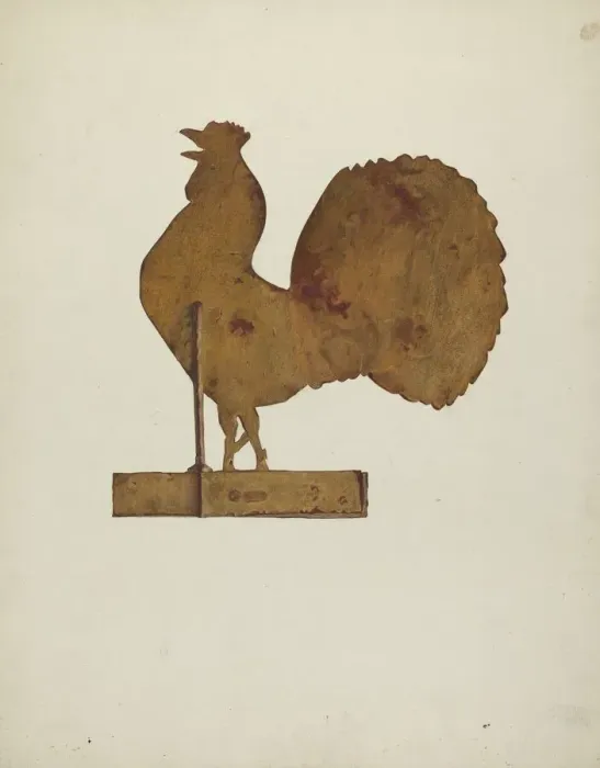 Framed Print : Weather Vane, c. 1938. Creator: Victor F Muollo Framed Print : Weather Vane, c. 1938. Creator: Victor F Muollo