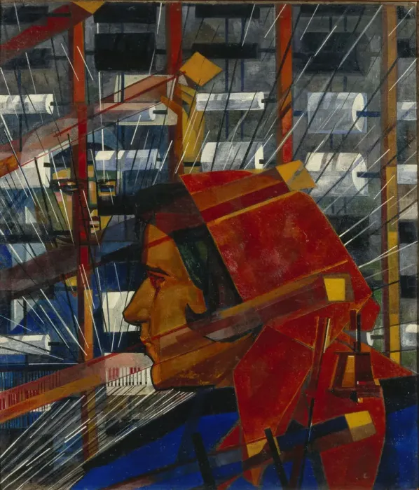 Framed Print : The Weaver, Early 1930s. Artist: Kuptsov, Vasili Vasilyevich (1899-1935) Framed Print : The Weaver, Early 1930s. Artist: Kuptsov, Vasili Vasilyevich (1899-1935)