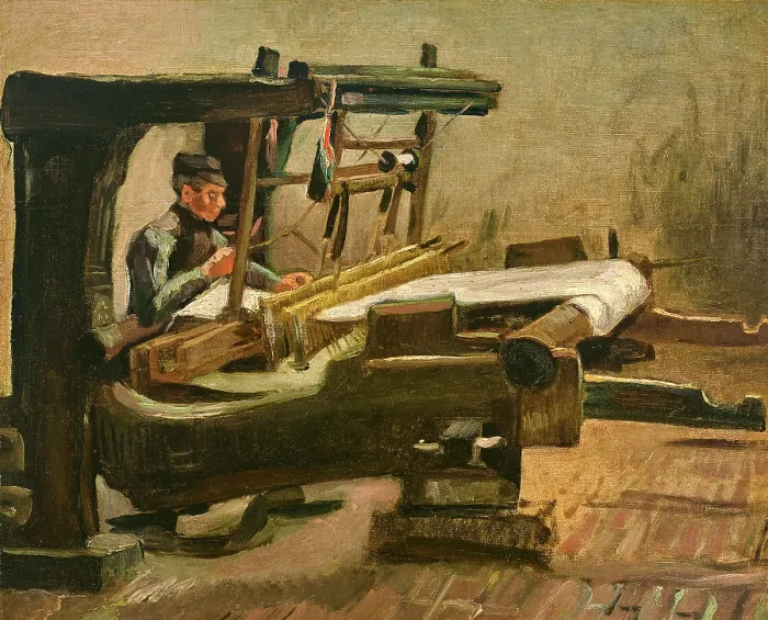 Framed Print : Weaver Facing Right, 1884. Creator: Gogh, Vincent, van (1853-1890) Framed Print : Weaver Facing Right, 1884. Creator: Gogh, Vincent, van (1853-1890)