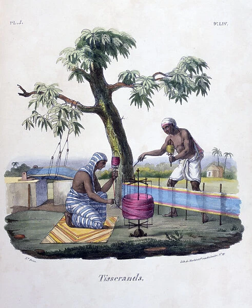 Weavers, 1828. Artist: Marlet et Cie