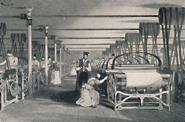 Weaving by Power Looms, 1835, (1904)