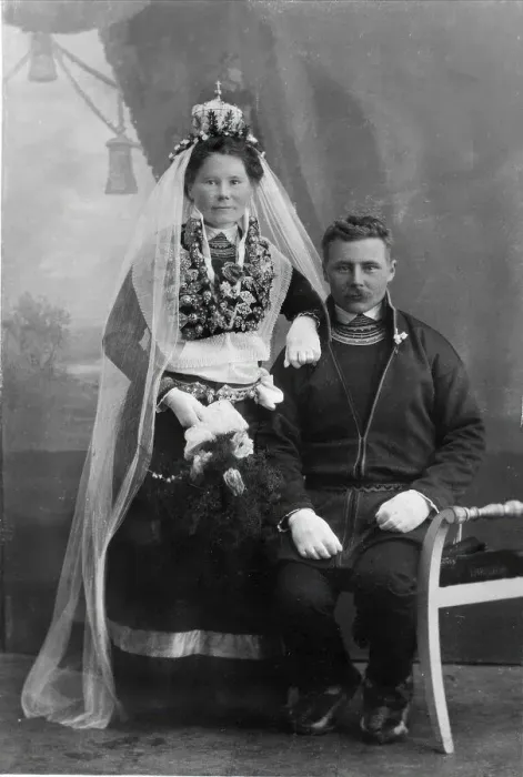 Framed Print : Wedding, 1914. Creator: Hulda Radstrom Framed Print : Wedding, 1914. Creator: Hulda Radstrom