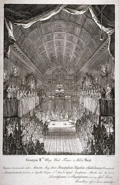Wedding of Anne, Princess Royal, and William IV of Orange, St Jamess Palace, London, 1733