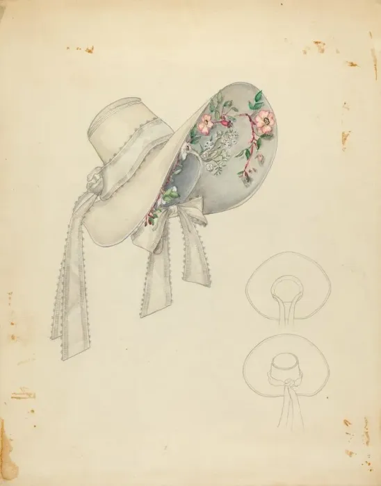 Framed Print : Wedding Bonnet, c. 1936. Creator: Nancy Crimi