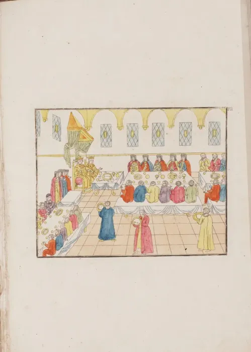 Framed Print : The wedding ceremony of Tsar Mikhail Feodorovich and Yevdokiya Lukyanovna, 1810. Artist: Anonymous master Framed Print : The wedding ceremony of Tsar Mikhail Feodorovich and Yevdokiya Lukyanovna, 1810. Artist: Anonymous master