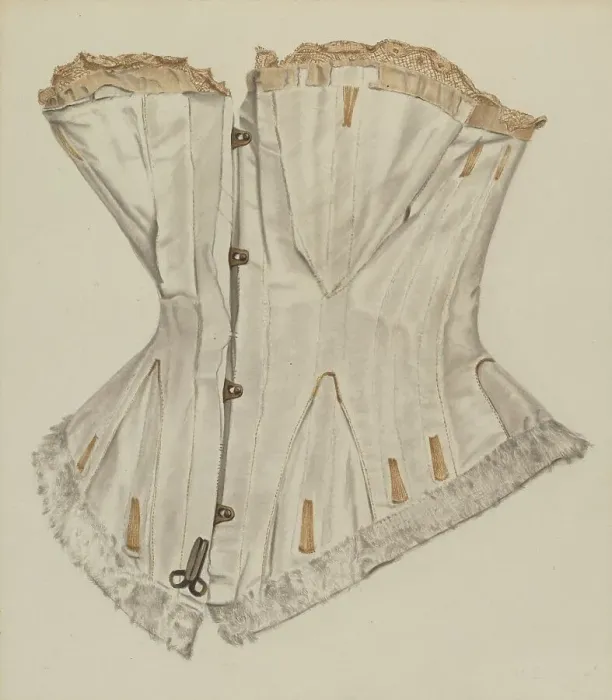 Framed Print : Wedding Corset, 1935 / 1942. Creator: Virginia Berge Framed Print : Wedding Corset, 1935 / 1942. Creator: Virginia Berge
