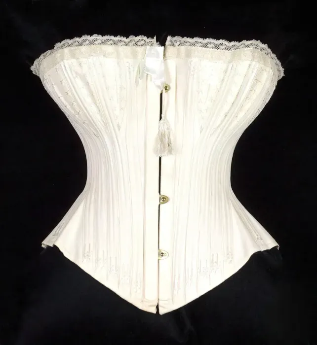 Framed Print : Wedding Corset, British, 1874. Creator: W. S. Thomson & Company Framed Print : Wedding Corset, British, 1874. Creator: W. S. Thomson & Company