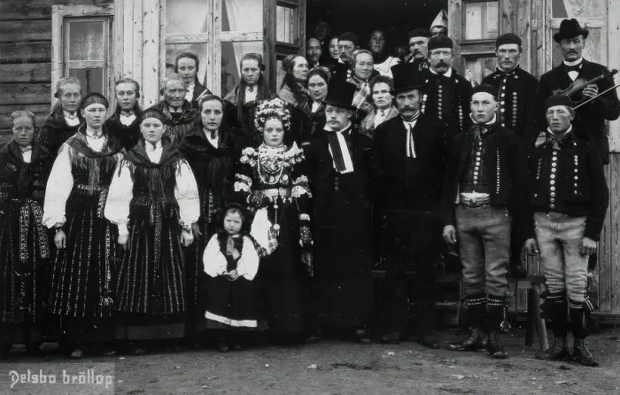 Framed Print : Wedding in Delsbo, Hälsingland, 1880-1929. Creator: C Rudolphi Framed Print : Wedding in Delsbo, Hälsingland, 1880-1929. Creator: C Rudolphi