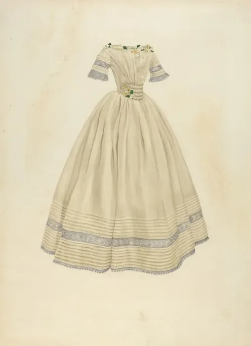 Framed Print : Wedding Dress, 1935 / 1942. Creator: Irene Lawson Framed Print : Wedding Dress, 1935 / 1942. Creator: Irene Lawson
