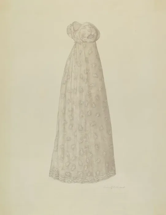 Framed Print : Wedding Dress, 1935 / 1942. Creator: Linnet Alward Framed Print : Wedding Dress, 1935 / 1942. Creator: Linnet Alward