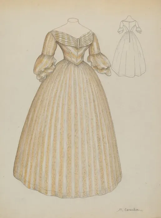 Framed Print : Wedding Dress, c. 1936. Creator: Margaret Concha Framed Print : Wedding Dress, c. 1936. Creator: Margaret Concha