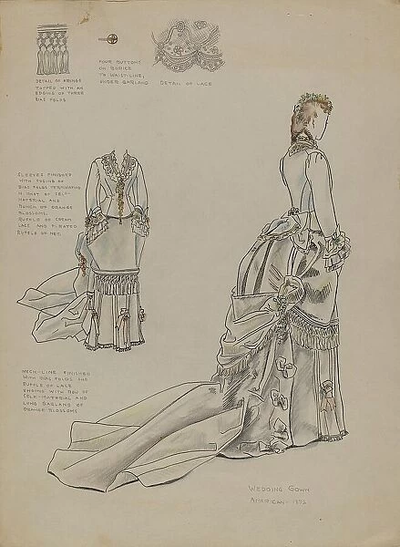 Wedding Dress, c. 1936. Creator: Melita Hofmann