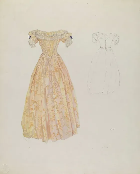 Framed Print : Wedding Dress, c. 1937. Creator: Arelia Arbo Framed Print : Wedding Dress, c. 1937. Creator: Arelia Arbo
