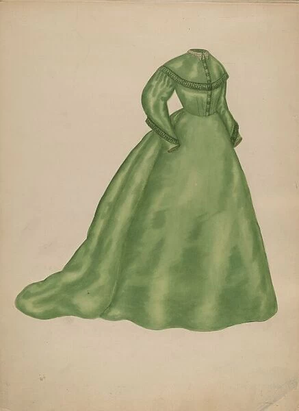 Wedding Dress, c. 1940. Creator: Mary Fitzgerald