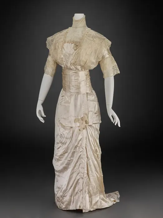 Framed Print : Wedding Dress (Dress, Cummerbund), 1913. Creator: Unknown Framed Print : Wedding Dress (Dress, Cummerbund), 1913. Creator: Unknown